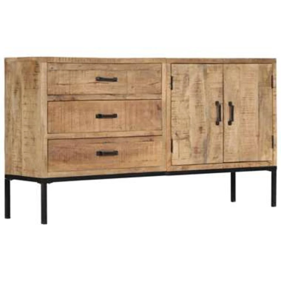 VidaXL Dressoir 140x35x75 Cm Massief Mangohout