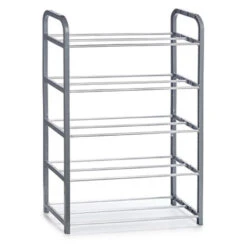 Arte R Schoenenrek - 5-laags - Kunststof - Zilver - 50 X 18 X 68 Cm
