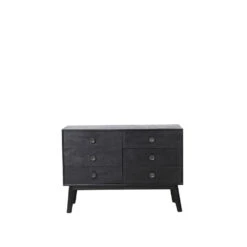 Ladekast Espita - Zwart - 114x40x80cm