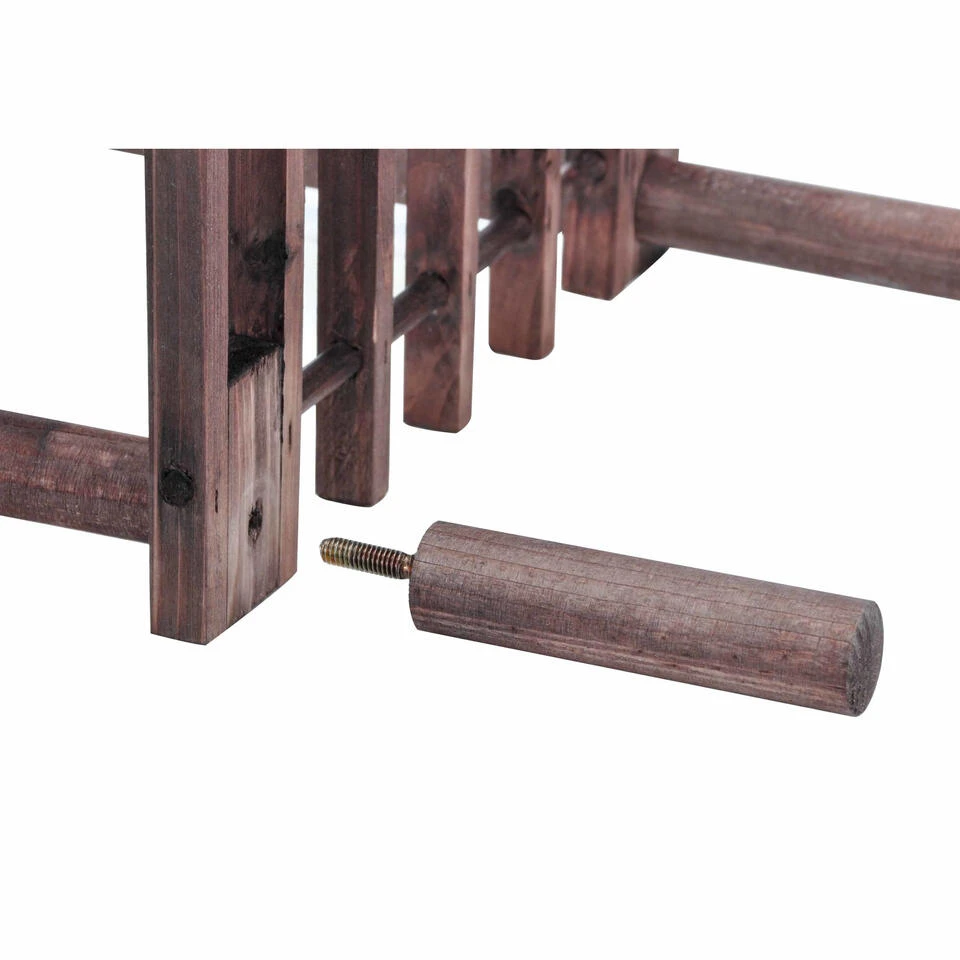 Merkloos Schoenenrek - Dennenhout - 18 Paar - 3 Laags - 74 Cm - Afbeelding 2