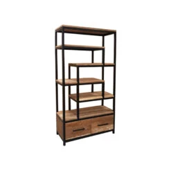 Livingfurn - Kabinetkast Montreal - 45x100x200 - Teakhout - Bruin