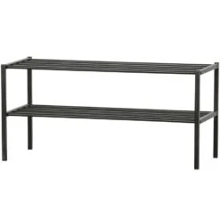 WOOOD Ferro Schoenenrek - Metaal - Zwart - 40x85x35