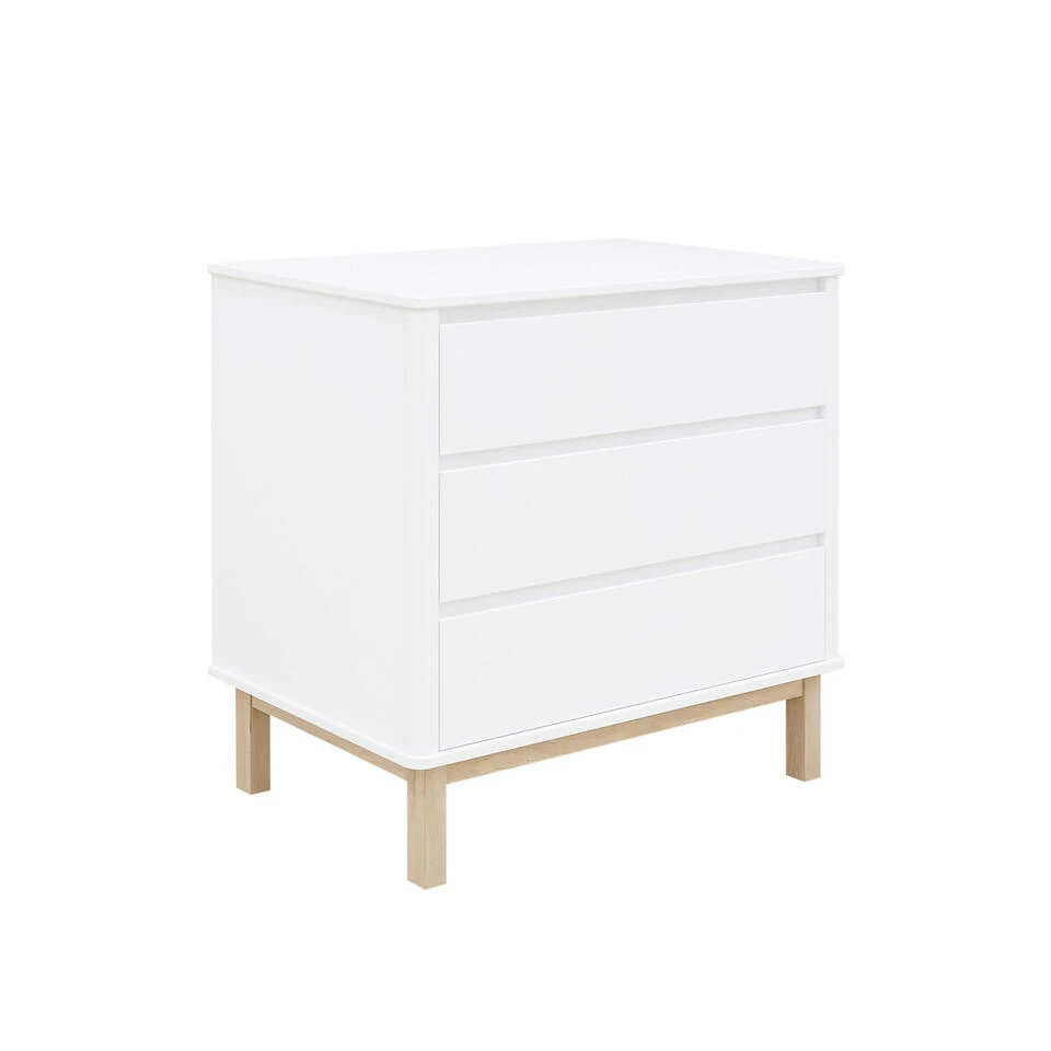 Bopita Mika Commode Met 3 Laden - Wit/Eiken - Afbeelding 3