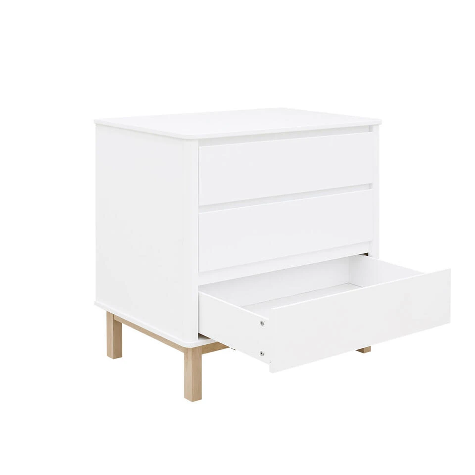 Bopita Mika Commode Met 3 Laden - Wit/Eiken - Afbeelding 4