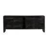 Dressoir Stockton Black 200cm - Mangohout - Zwart - Rechthoekig