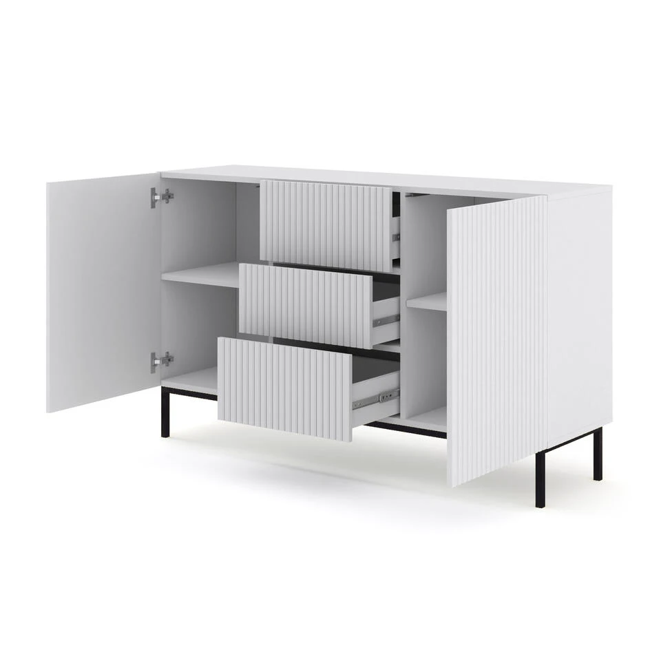 Dressoir Ravenna B Foil MDF 89x150x42 Wit - Afbeelding 2