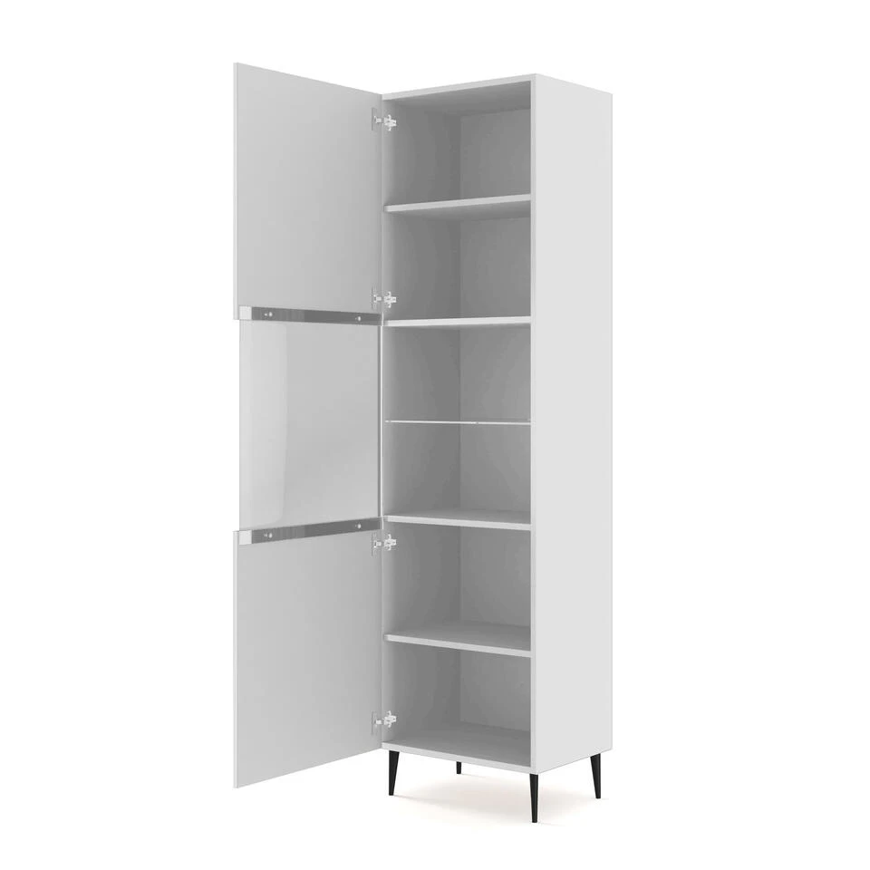 Vitrinekast Ravenna B Foil MDF 215x60x42 Wit - Afbeelding 2