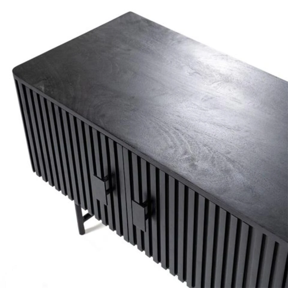 Eleonora Tv Meubel Remi 6-drs. Zwart - 45x250x56 Cm - Afbeelding 3