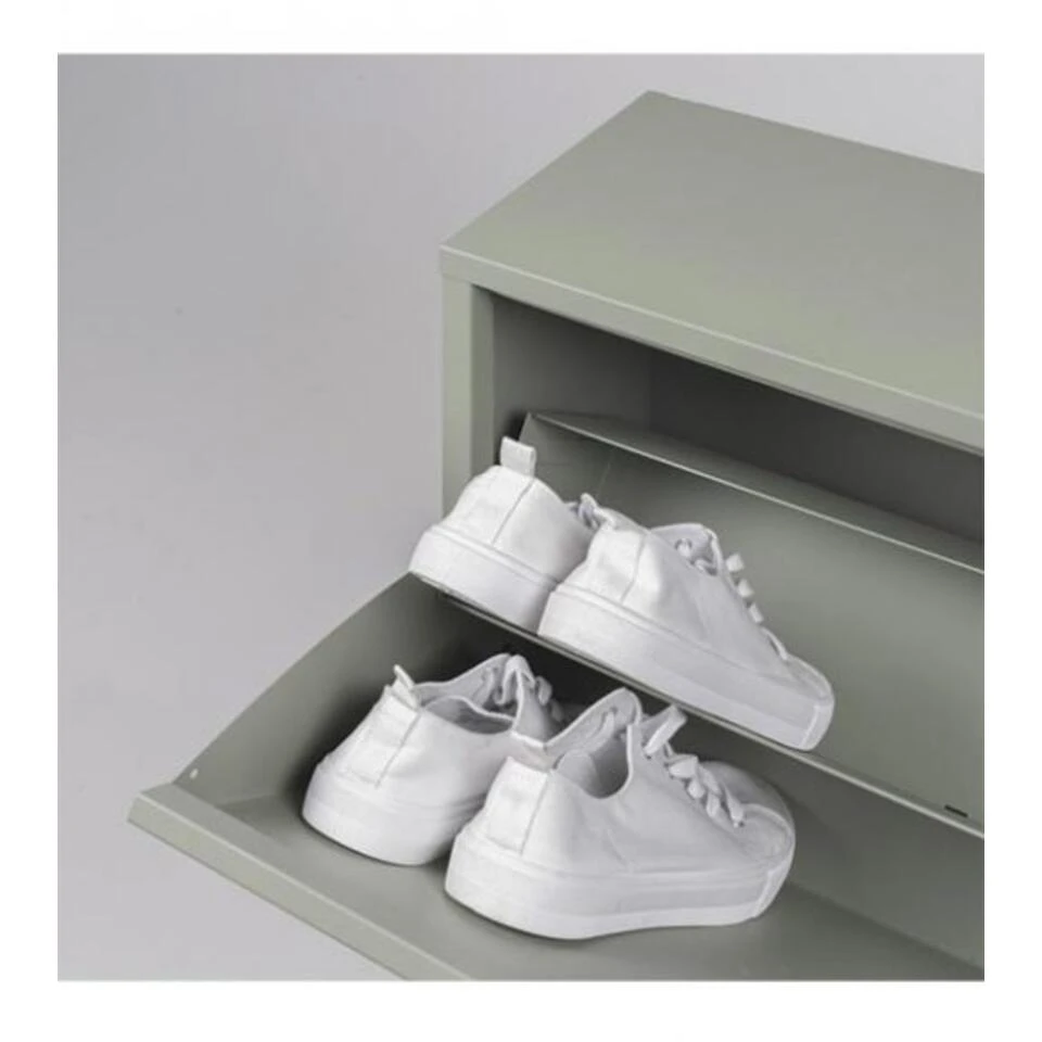 Redin Design Pippen Industrieel Schoenenkast 2 Lade Groen - 22,5x75x77,5 Cm - Afbeelding 3