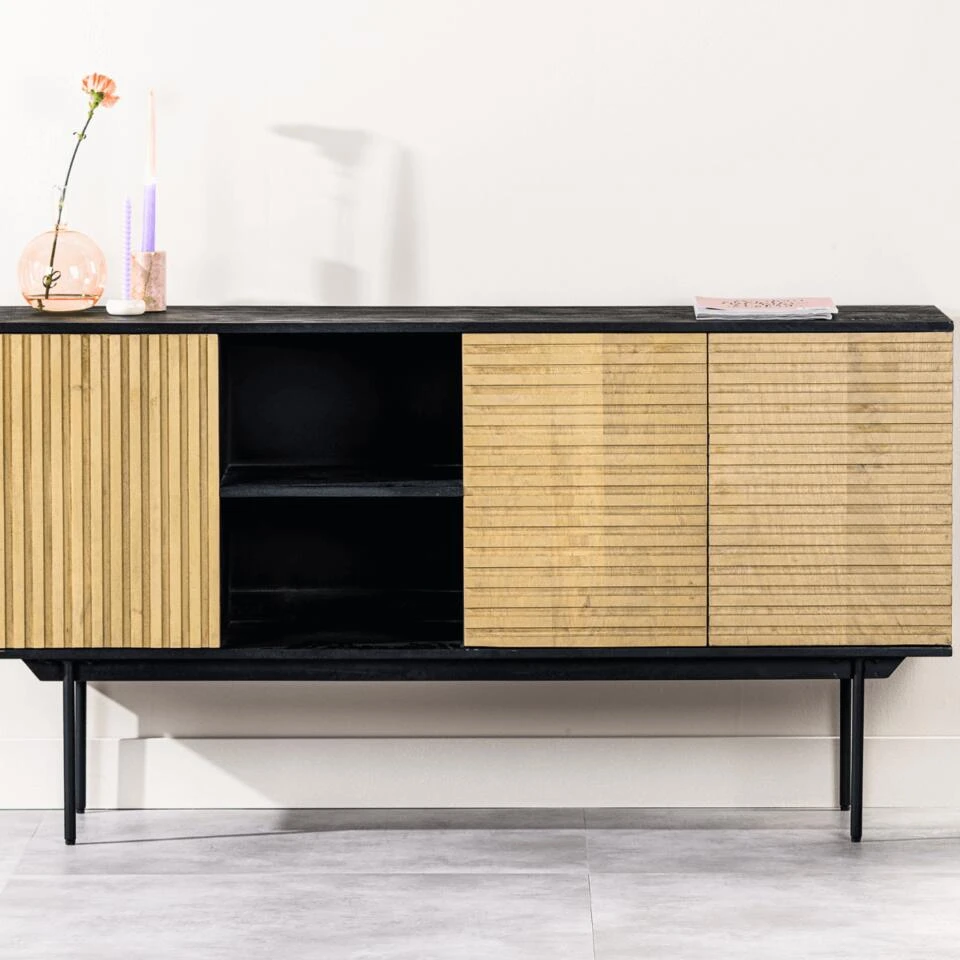 Kaplan Dressoir 160cm - Hout - Bruin - Afbeelding 3