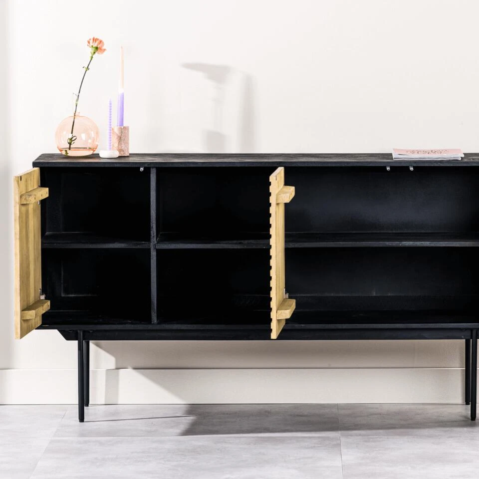 Kaplan Dressoir 160cm - Hout - Bruin - Afbeelding 4