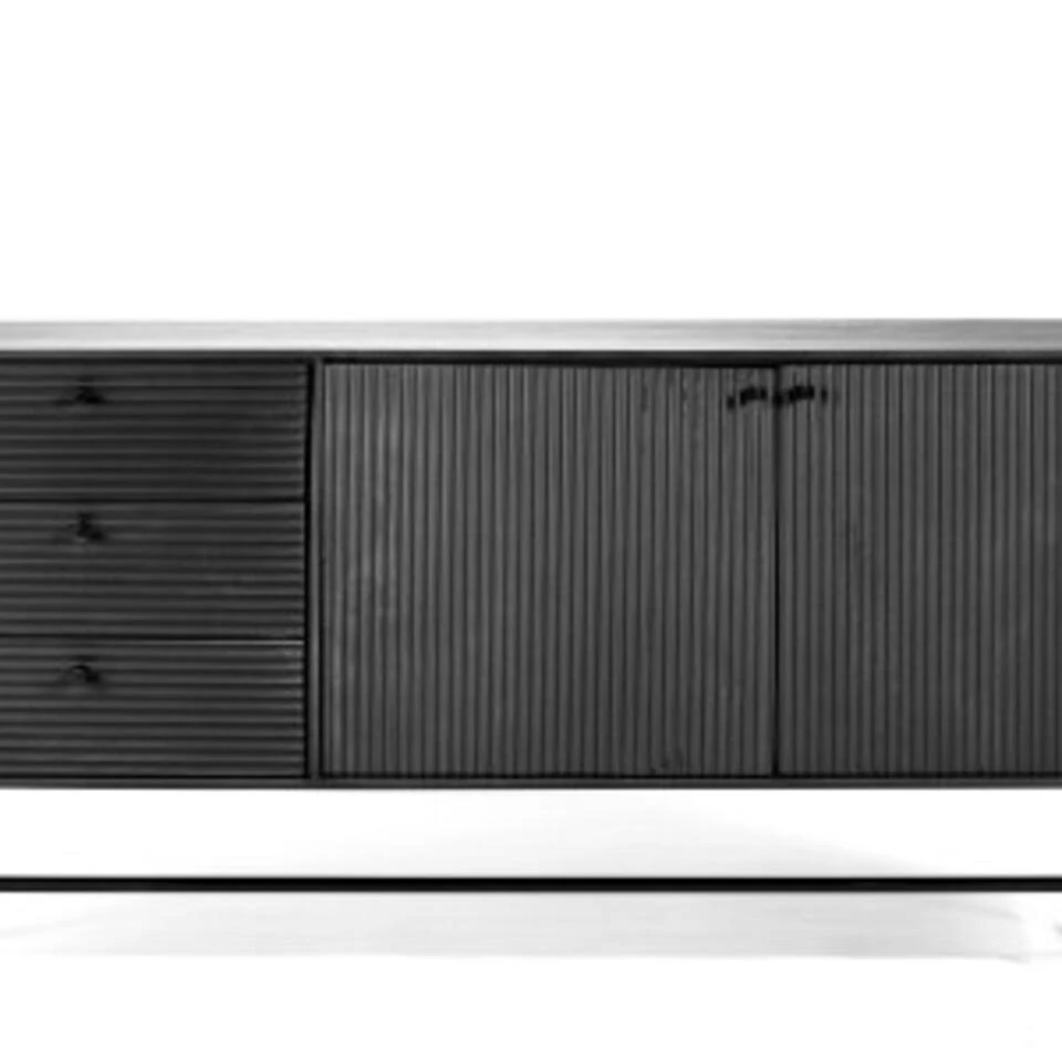 Hoyz Collection - Dressoir B340 Zwart - 160x40x76