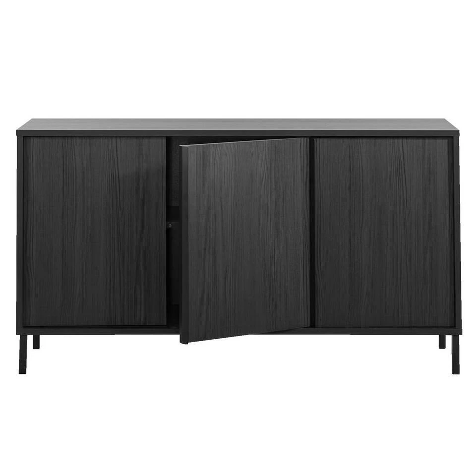 Dressoir Julia - Zwart - 86x156x40 Cm - Afbeelding 2