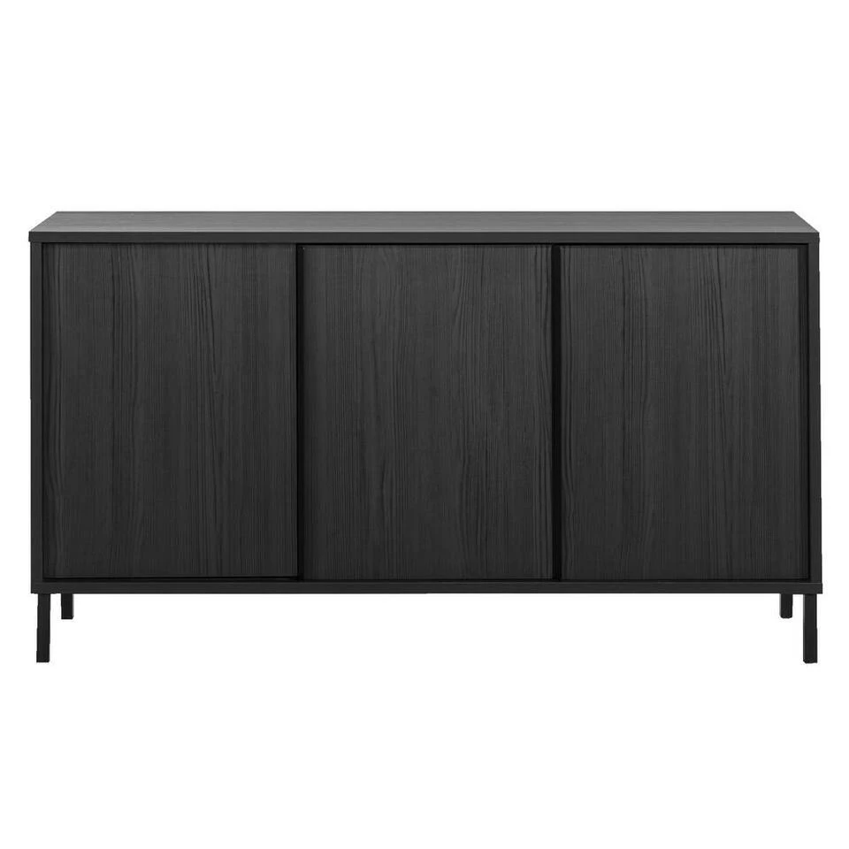 Dressoir Julia - Zwart - 86x156x40 Cm