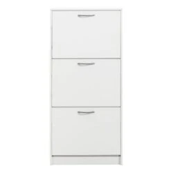 Schoenenkast Mainz - Wit - 123,5x58x25 Cm