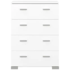 Ladekast Timo 4 Lades - Wit - 106,3x76,5x39,8 Cm