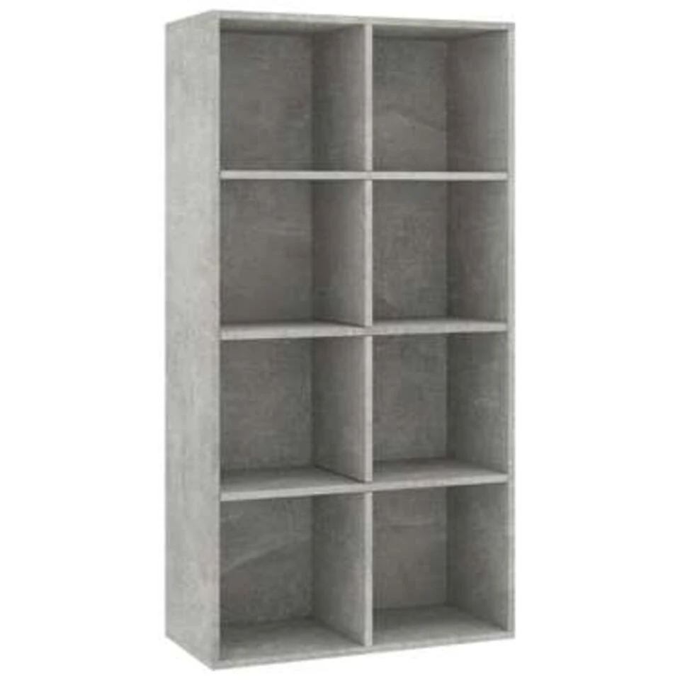 VidaXL Boekenkast/dressoir 66x30x130 Cm Bewerkt Hout Betongrijs