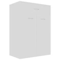 VidaXL Schoenenkast 60x35x84 Cm Bewerkt Hout Wit