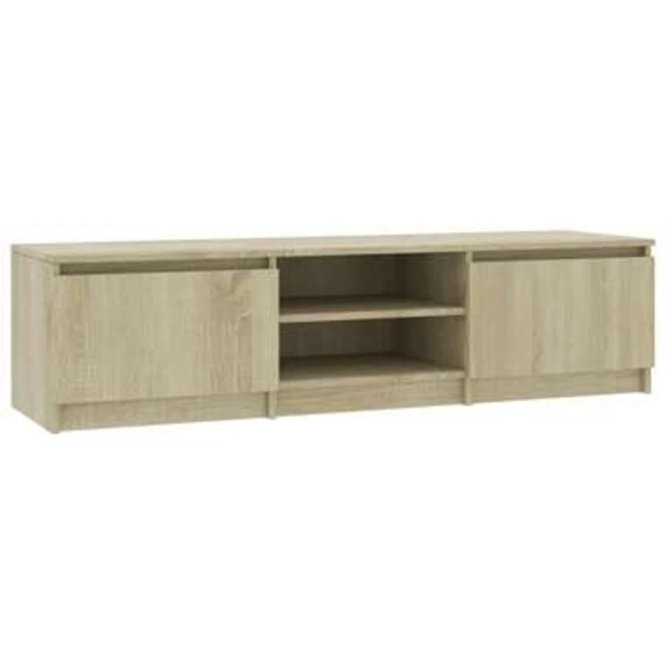 VidaXL Tv-meubel 140x40x35,5 Cm Bewerkt Hout Sonoma Eikenkleurig