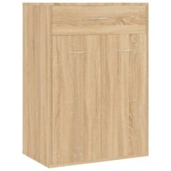 VidaXL Schoenenkast 60x35x84 Cm Bewerkt Hout Sonoma Eikenkleurig
