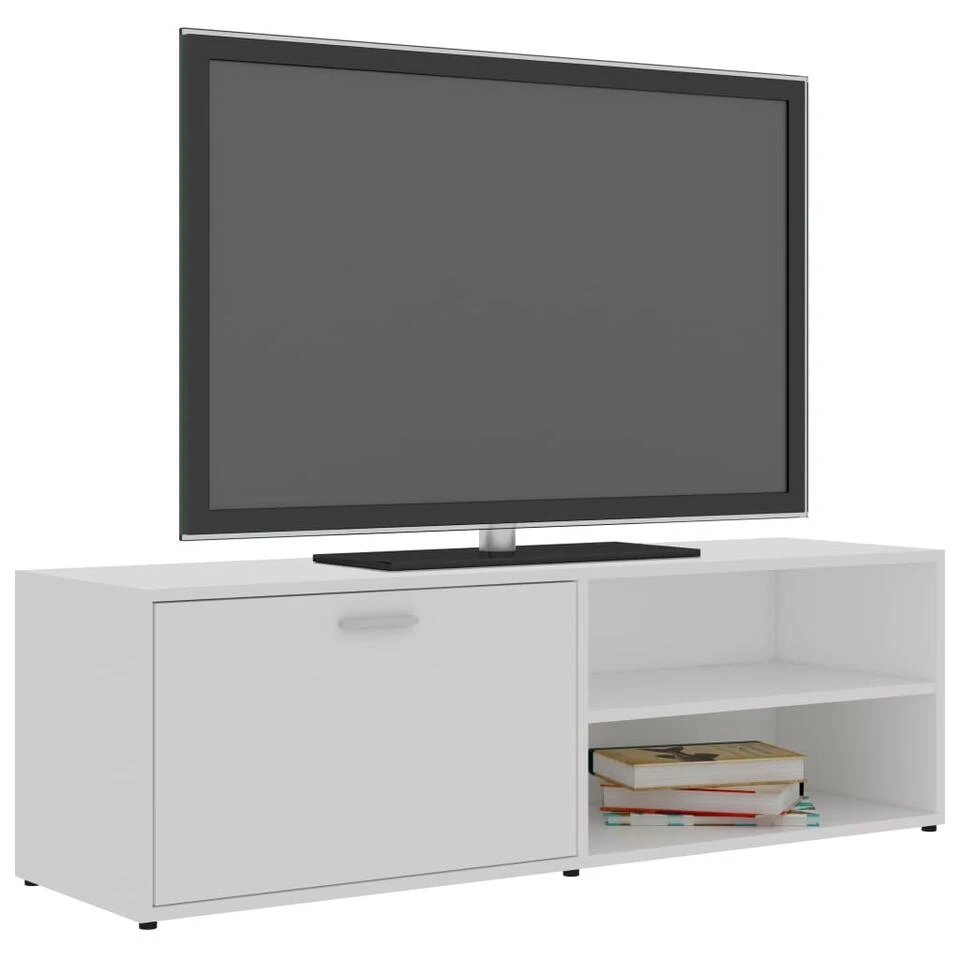 VidaXL Tv-meubel 120x34x37 Cm Bewerkt Hout Wit - Afbeelding 3