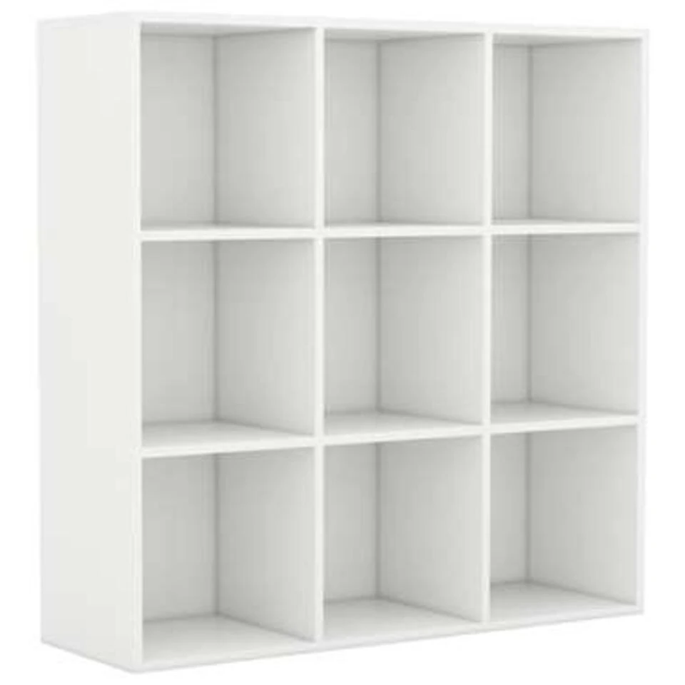 VidaXL Boekenkast 98x30x98 Cm Spaanplaat Wit - Afbeelding 2