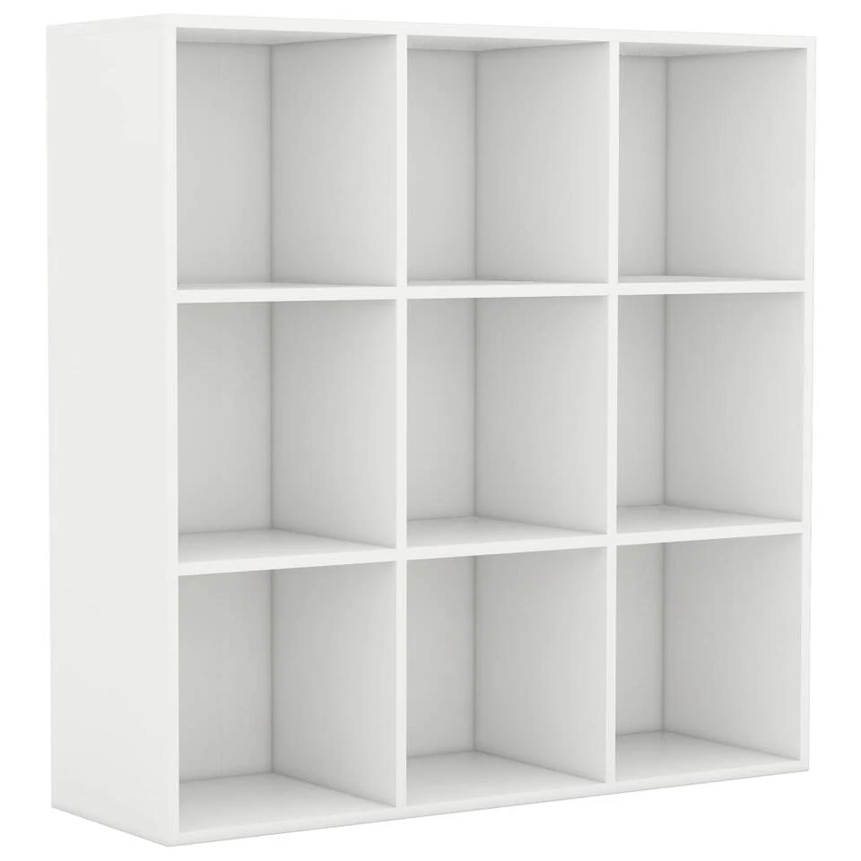 VidaXL Boekenkast 98x30x98 Cm Spaanplaat Wit