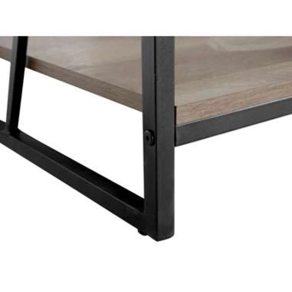 Beliani Boekenkast FORRES - Donkere Houtkleur Spaanplaat - Afbeelding 4