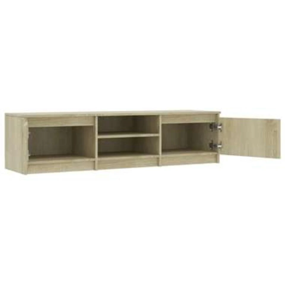 VidaXL Tv-meubel 140x40x35,5 Cm Bewerkt Hout Sonoma Eikenkleurig - Afbeelding 4