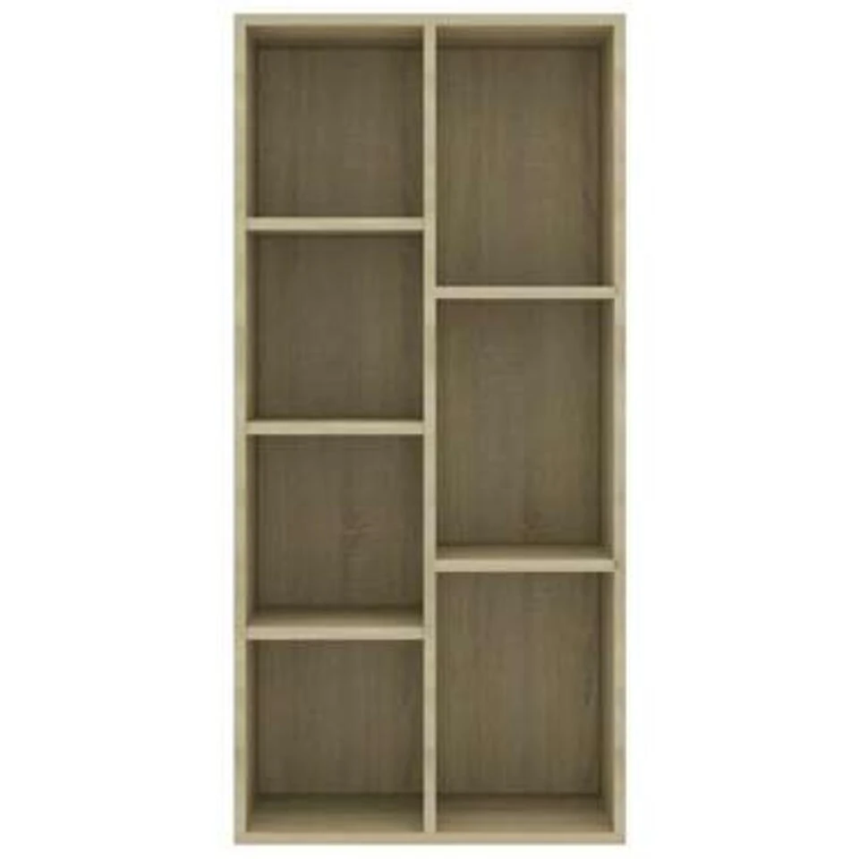 VidaXL Boekenkast 50x25x106 Cm Bewerkt Hout Sonoma Eikenkleurig - Afbeelding 4