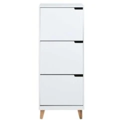 Schoenenkast Lagoa - Wit - 132x47x30 Cm