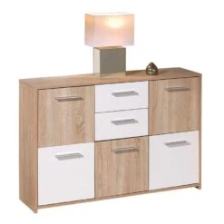 Dressoir Elvezia - Bruin - 77x115x30 Cm