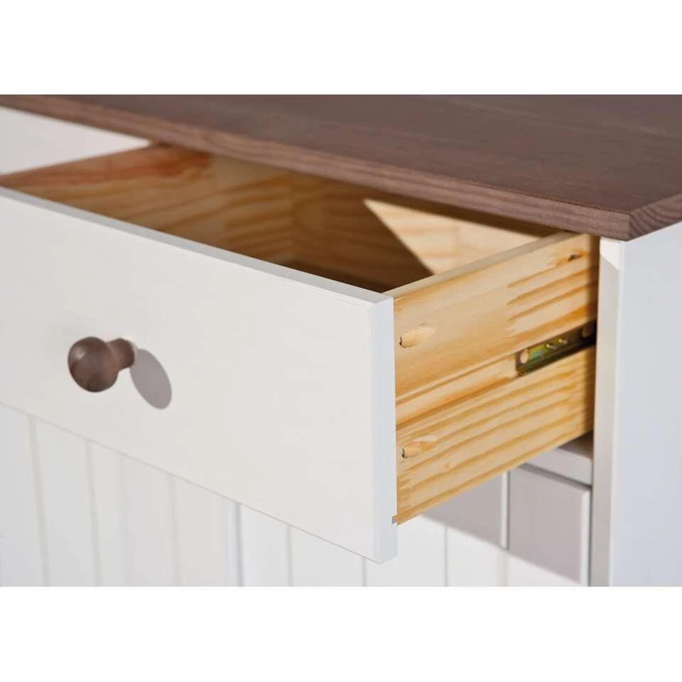 Dressoir Westerland - Wit - 86x90x45 Cm - Afbeelding 3