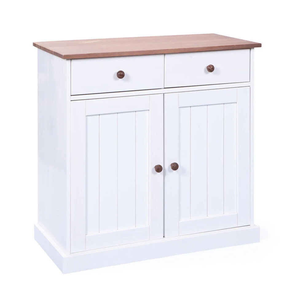 Dressoir Westerland - Wit - 86x90x45 Cm