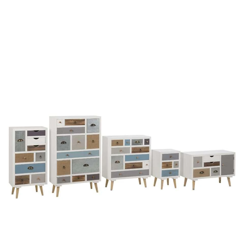 Ladekast Suomi - Multikleur - 98x48x32 Cm - Afbeelding 2