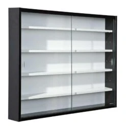 Vitrine Compilati - Zwart/wit - 60x80x9,5 Cm