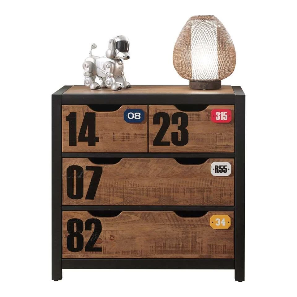 Vipack Commode Alex - Bruin - 86x42x83 Cm