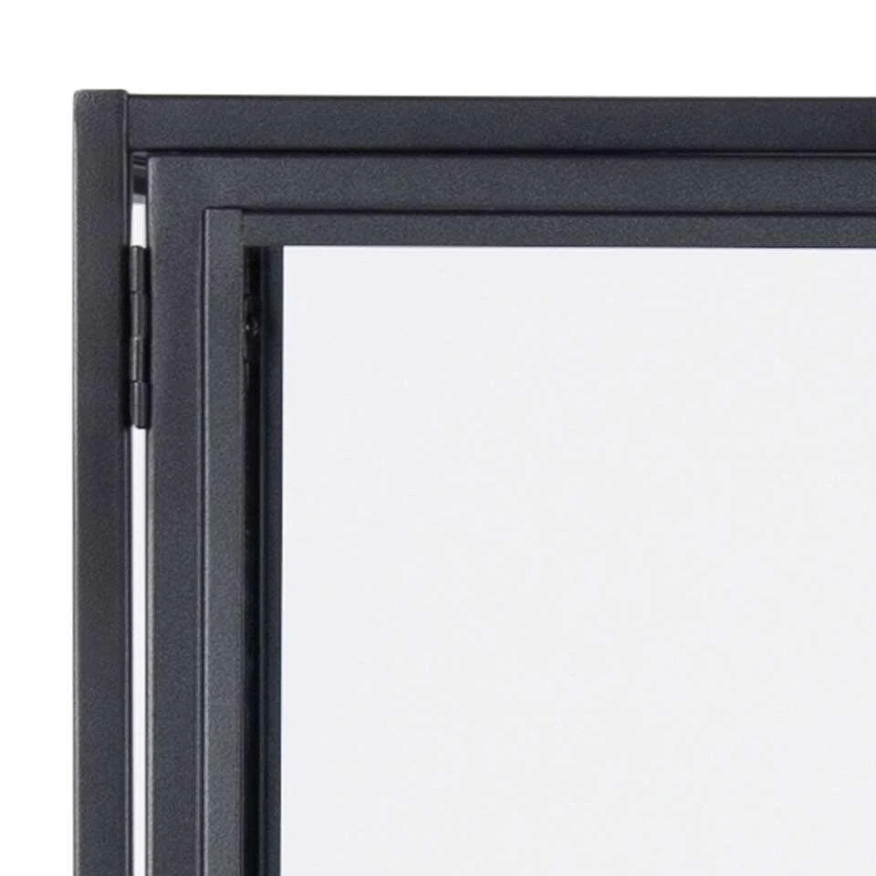 Vitrine Adino - Zwart/eikenkleur - 150x77x35 Cm - Afbeelding 4