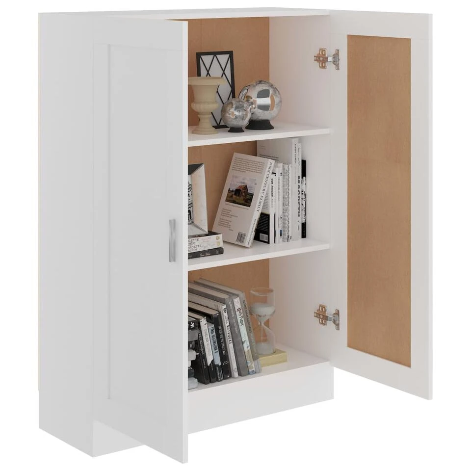 VidaXL Boekenkast 82,5x30,5x115 Cm Spaanplaat Wit - Afbeelding 4
