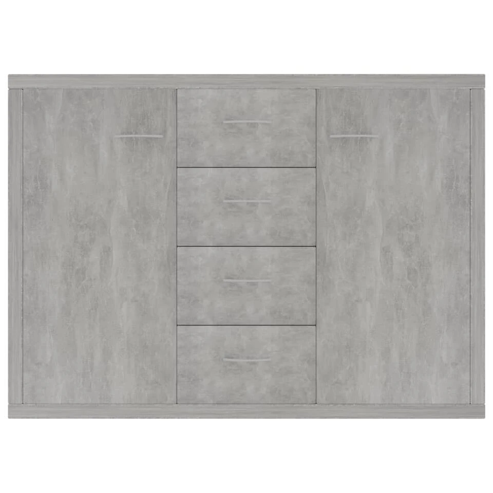 VidaXL Dressoir 88x30x65 Cm Spaanplaat Betongrijs - Afbeelding 3