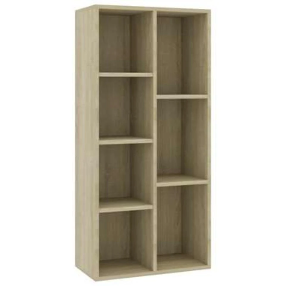 VidaXL Boekenkast 50x25x106 Cm Bewerkt Hout Sonoma Eikenkleurig - Afbeelding 2