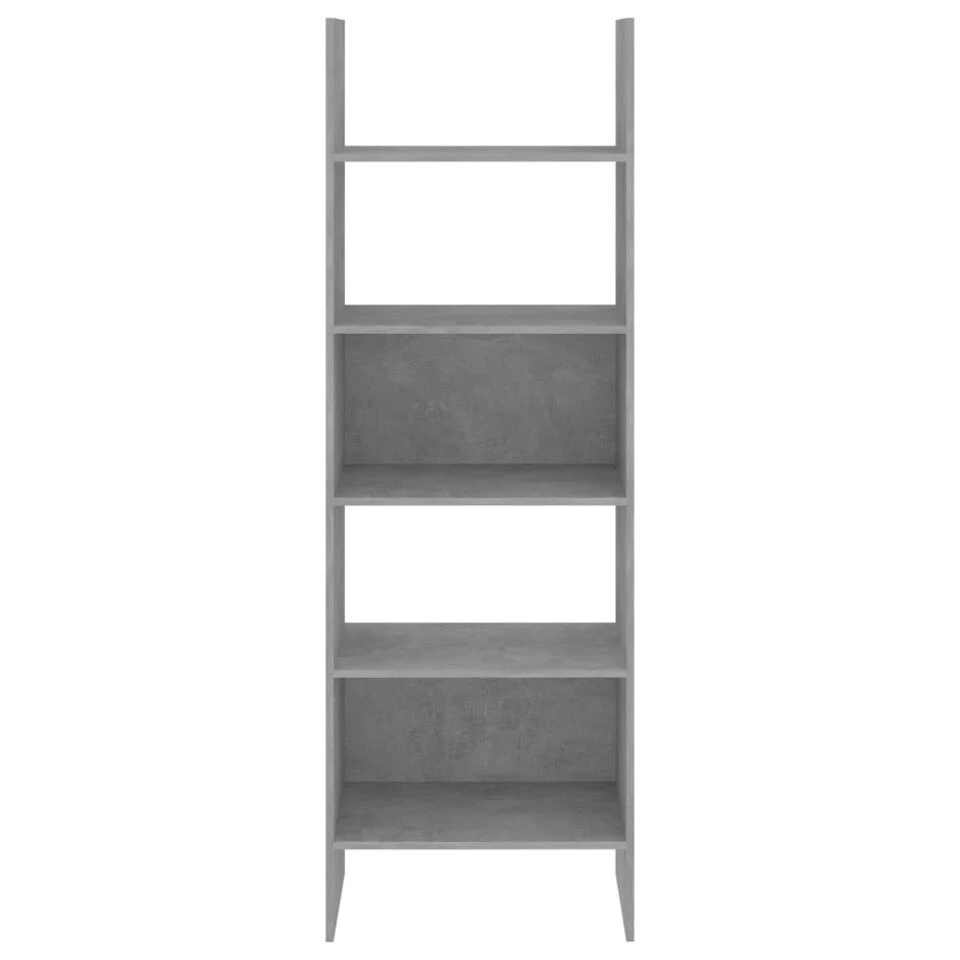 VidaXL Boekenkast 60x35x180 Cm Spaanplaat Betongrijs - Afbeelding 3